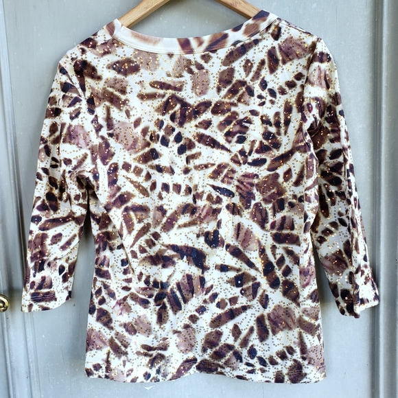 XCVI sequined animal print top PM - Picture 5 of 7